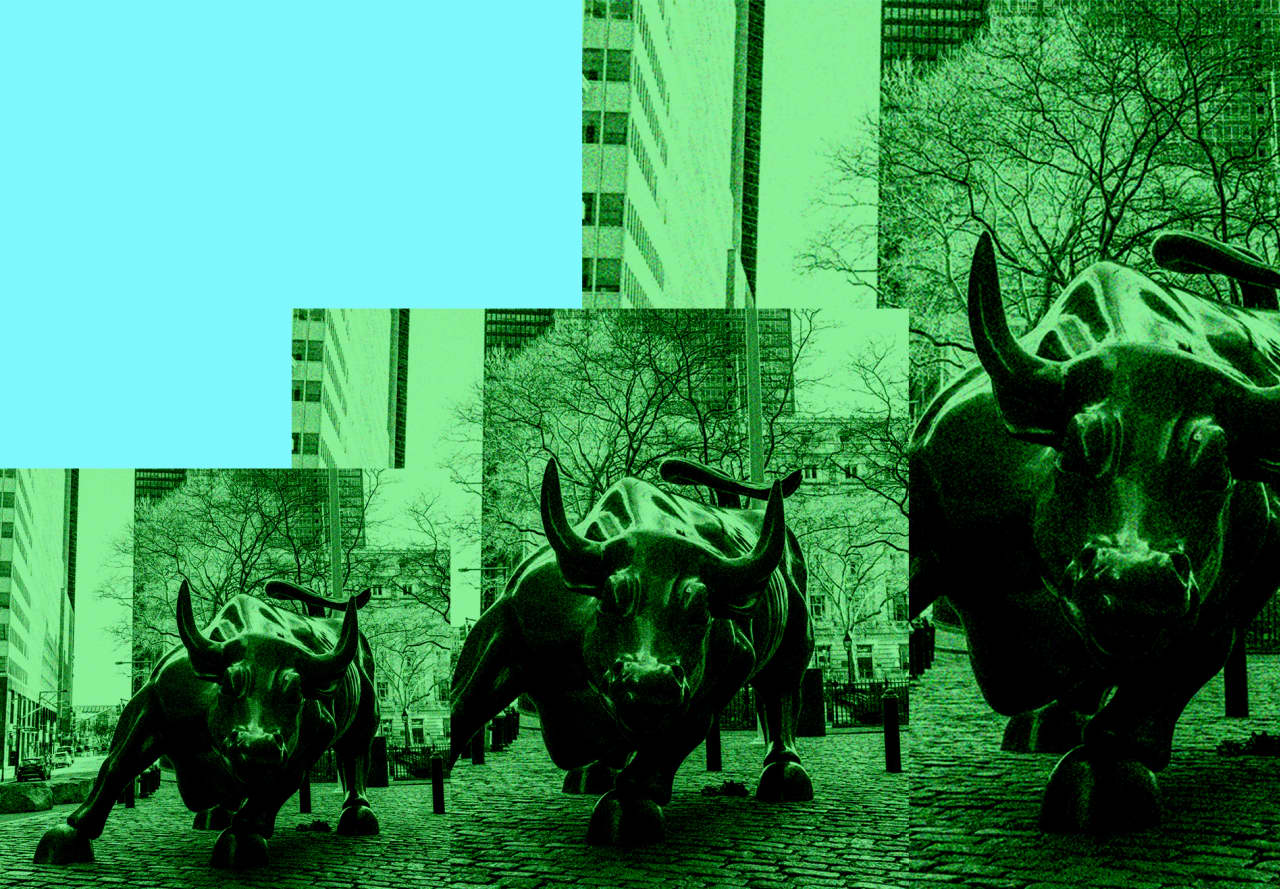 AI-generated image showing a digital overlay on a traditional stock ticker, symbolizing disruption of old market signals.