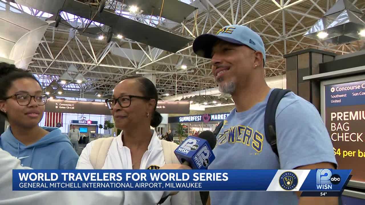 'Traveled for...24 hours': Fans travel from across the world for the World Series — WISN 12 Milwaukee, Seoul Sports news
