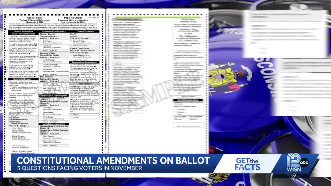 Get the Facts: Three constitutional amendments on this year's ballot — WISN 12 Milwaukee, Seoul Community news